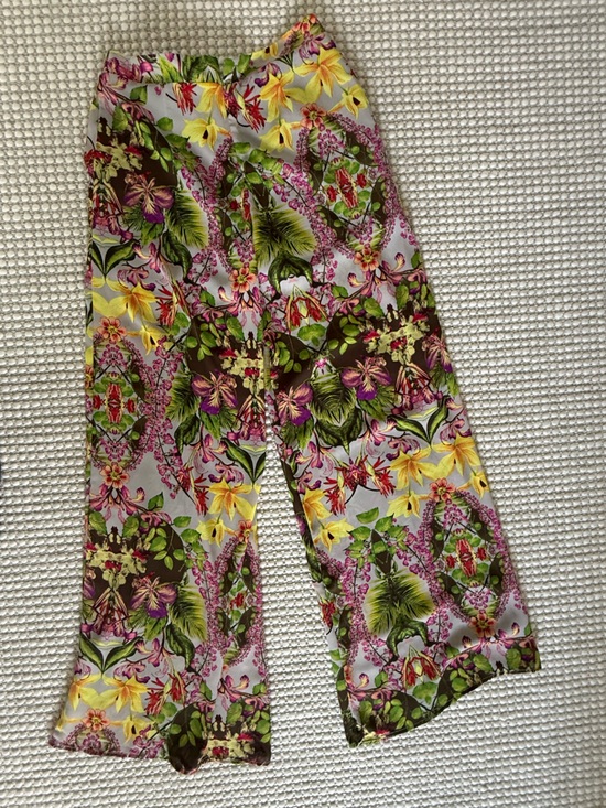 Astr Pants - Astr Pink Purple Floral Print Scarf